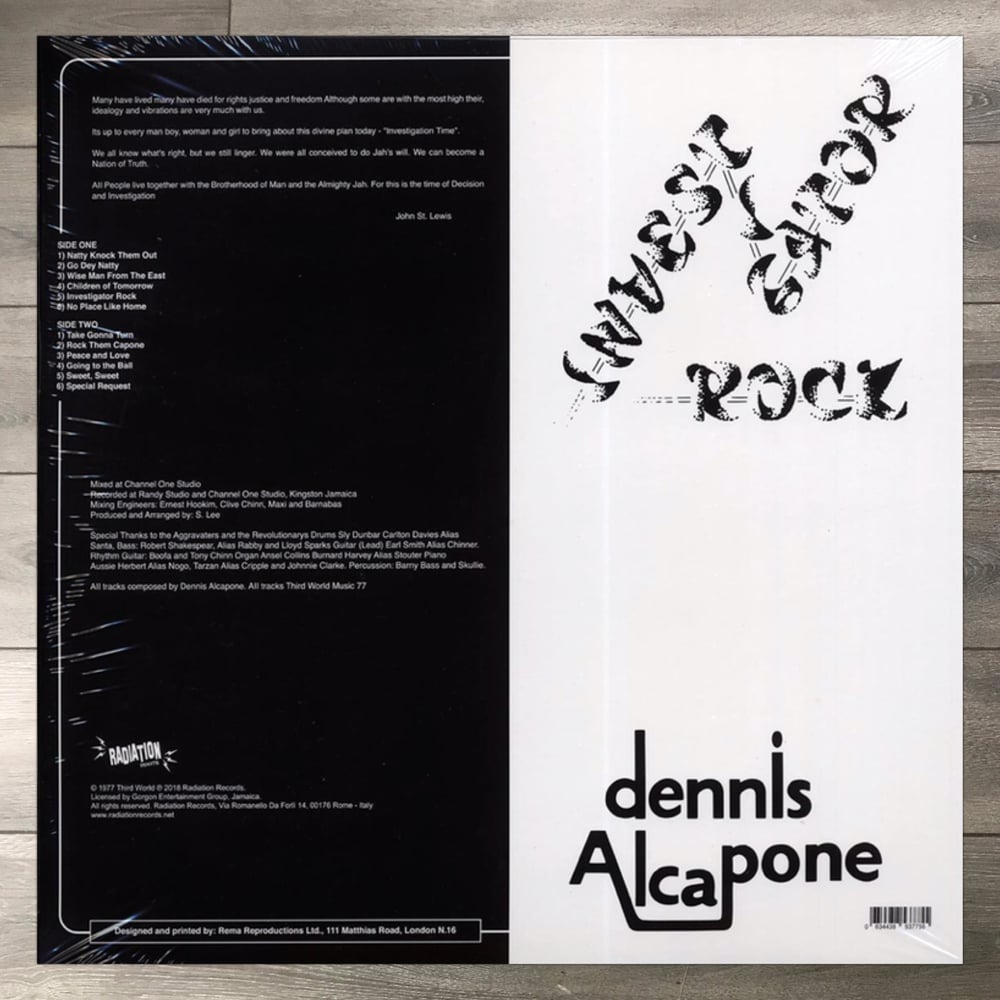 Image of Dennis Alcapone - Investigator Rock Vinyl LP