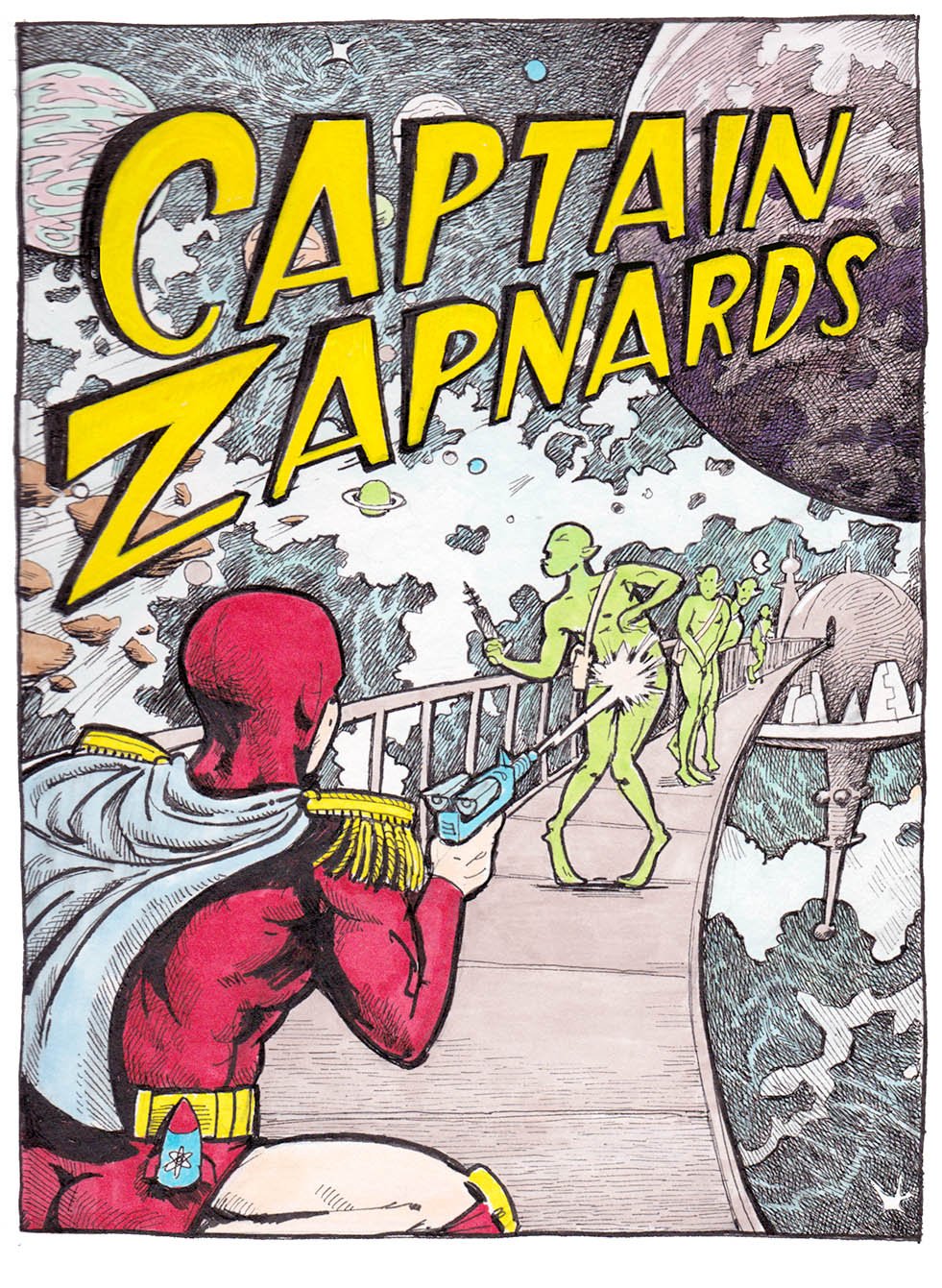 Captain Zapnards Mini Poster 7" x 10"