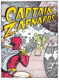 Image 1 of Captain Zapnards Mini Poster 7" x 10"