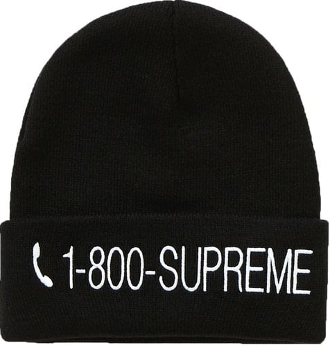 Image of Supreme "1 800" Beanie FW 19