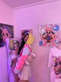 Image 4 of COTTON CANDY ZIP UP HOOD