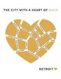 Detroit. The City With a Heart of Gold Print