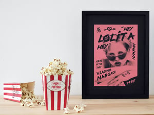 Image of HEY LOLITA HEY - VLADIMIR NABOKOV - screenprint