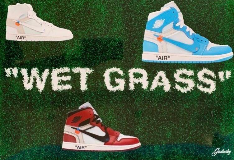 stock x wet grass