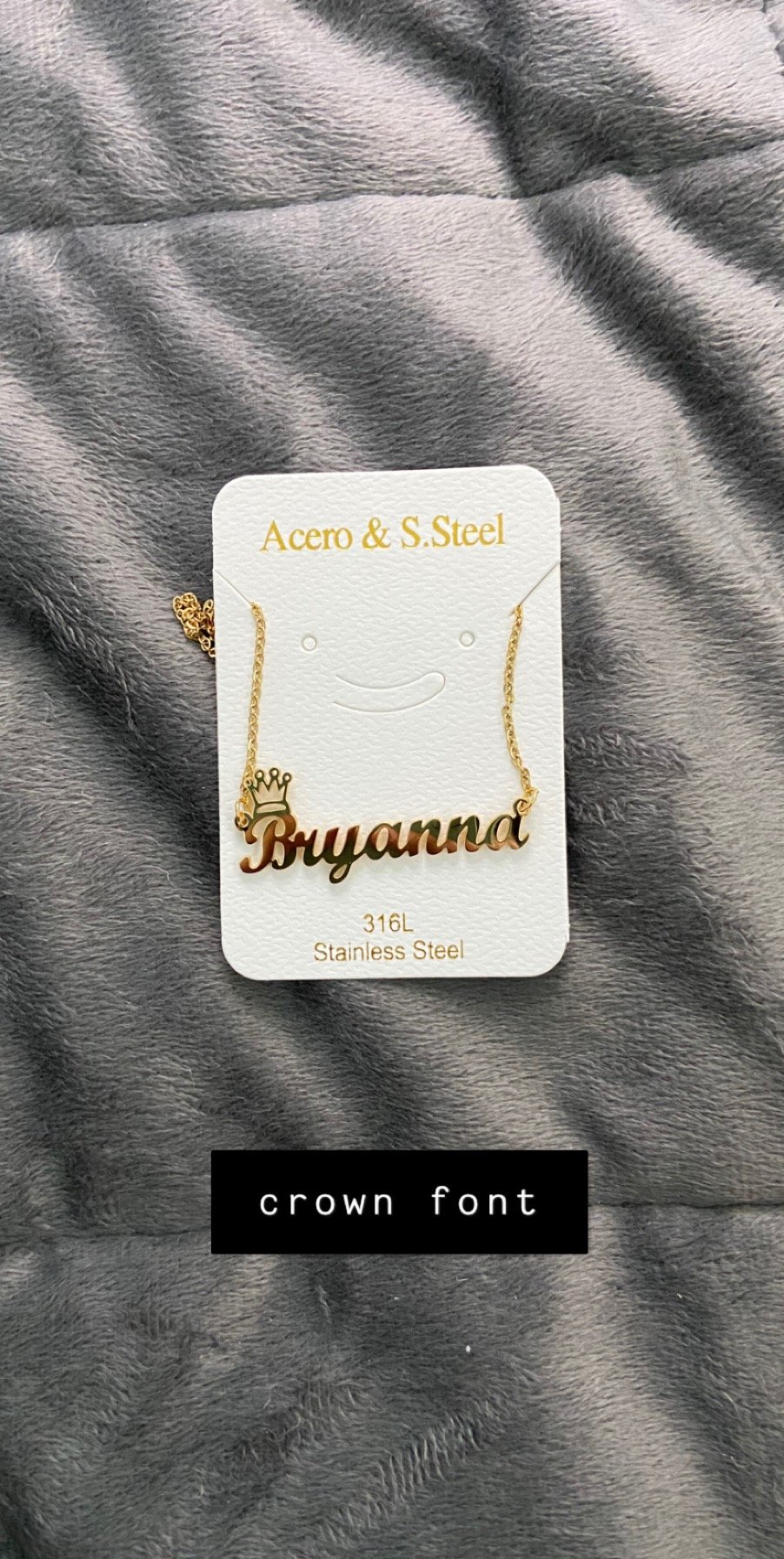 Image of customized name necklaces 🥰.