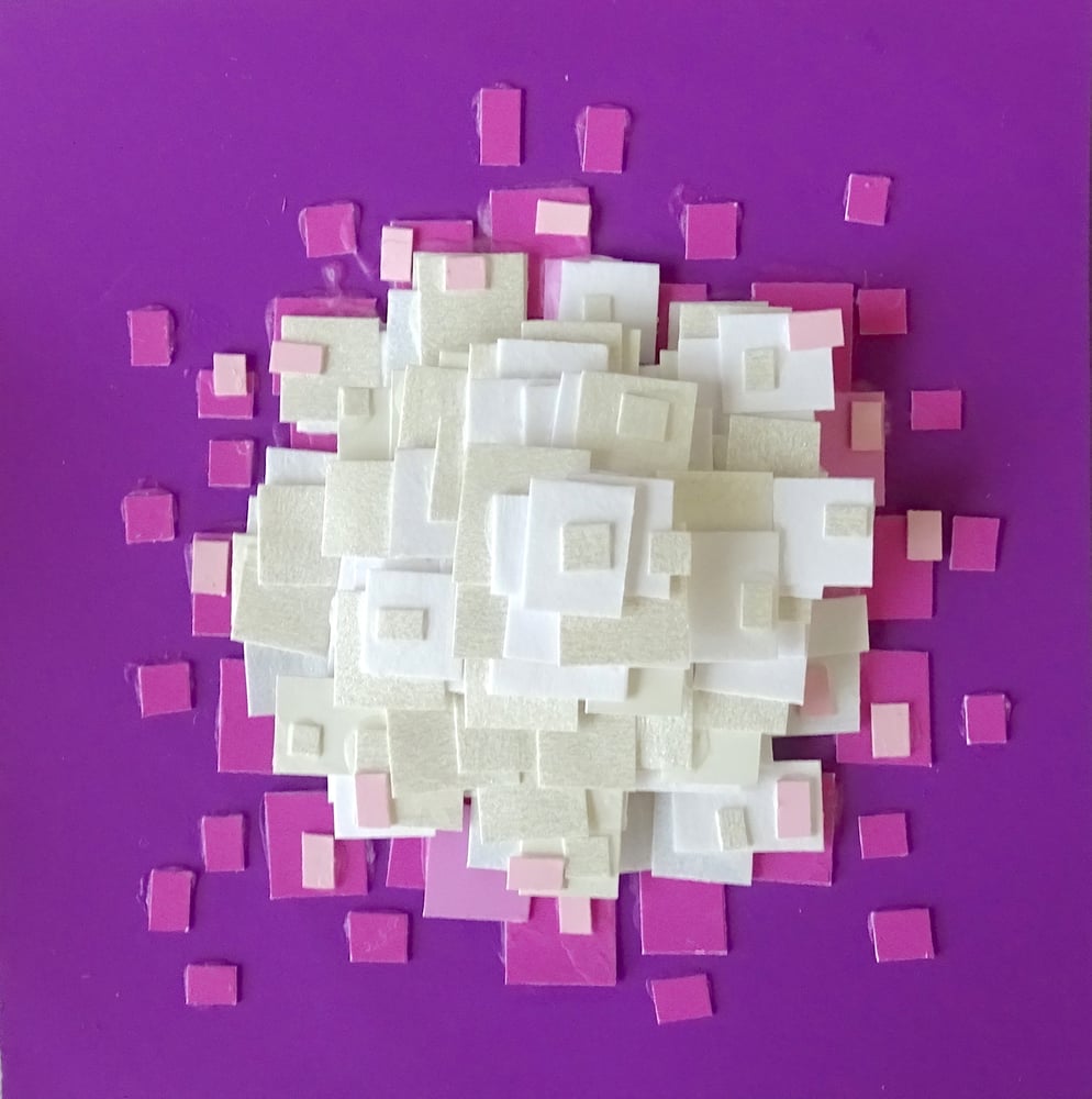 Tissue Paper Flower Art Project