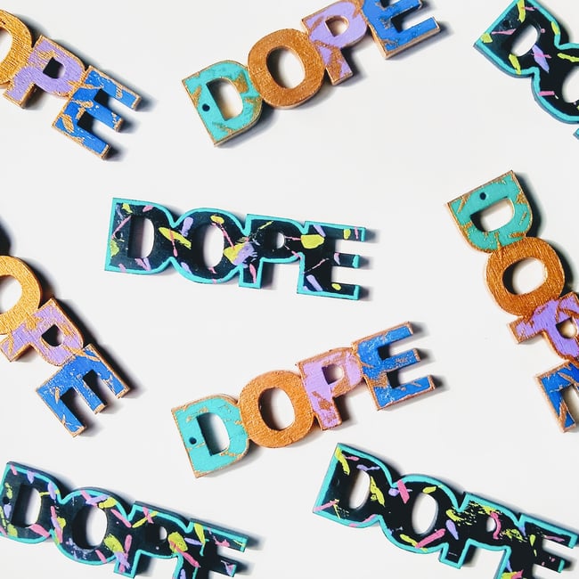 Afro-Pop Graffiti Earrings