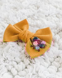 Image 2 of Rosette Large Bow Clip