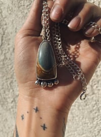 Image 3 of Picture Jasper Tassel Necklace  