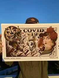 Image 1 of Covid 19 circus split sheet Print