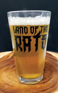 Image 1 of Land of the Rats “Mohawk Jack” 16 oz. pub glass
