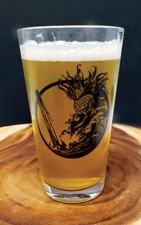 Image 2 of Land of the Rats “Mohawk Jack” 16 oz. pub glass