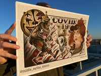 Image 2 of Covid 19 circus split sheet Print