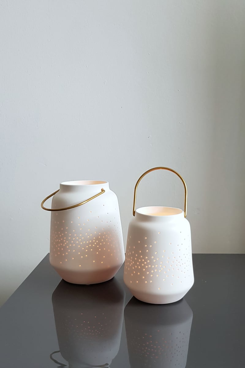 HomeSewnUK — Small Porcelain Lantern