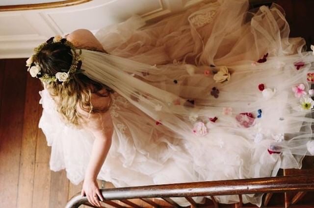 maroon wedding veil