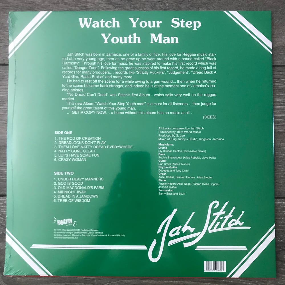 Image of Jah Stitch - Watch Your Step Youthman Vinyl LP