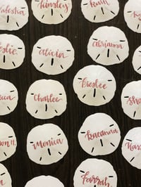 Image 1 of Sand Dollar Name Place Cards 