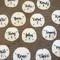 Image 3 of Sand Dollar Name Place Cards 