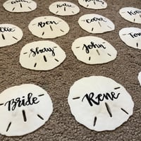 Image 4 of Sand Dollar Name Place Cards 