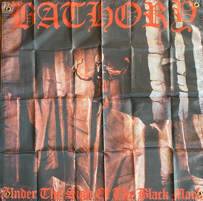 Image of Bathory " Under The Sign Of The Black Mark "  - Banner / Tapestry / Flag