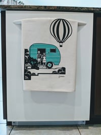Image 1 of "Muertos Balloon" Dishtowel
