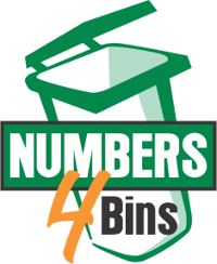 1 set x Vinyl Self Adhesive Bin Numbers