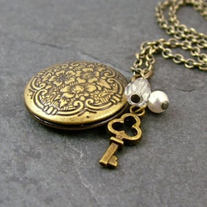 Image of Little Secrets Locket and Key Necklace