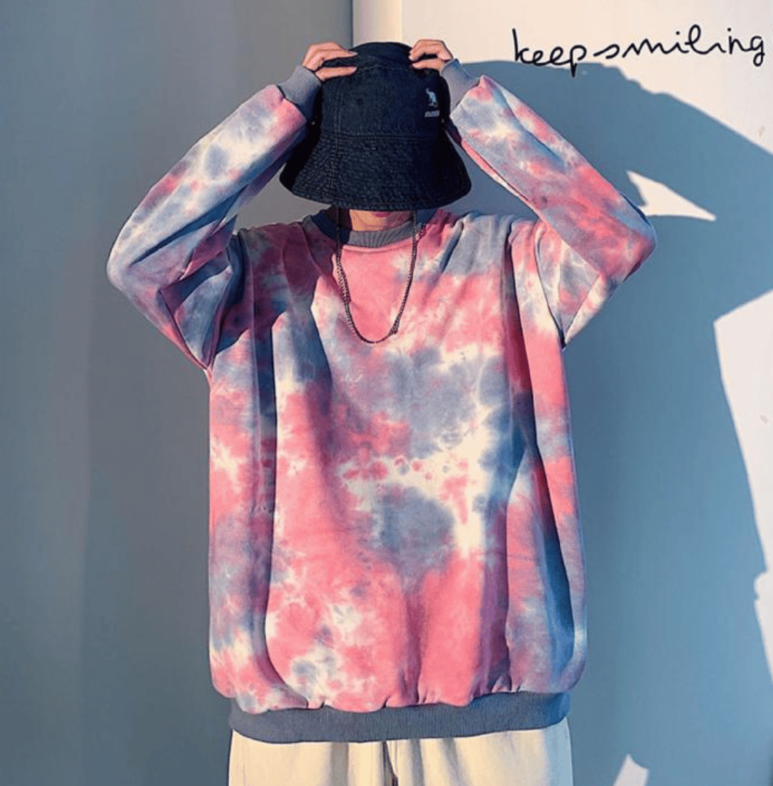 [GRN/PRP 50 ONLY] "Colour Discharge" Pullover Sweatshirt (UNISEX)