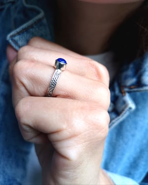 Image of Bague Lapis Lazuli - taille 51,5 - ref. 5669