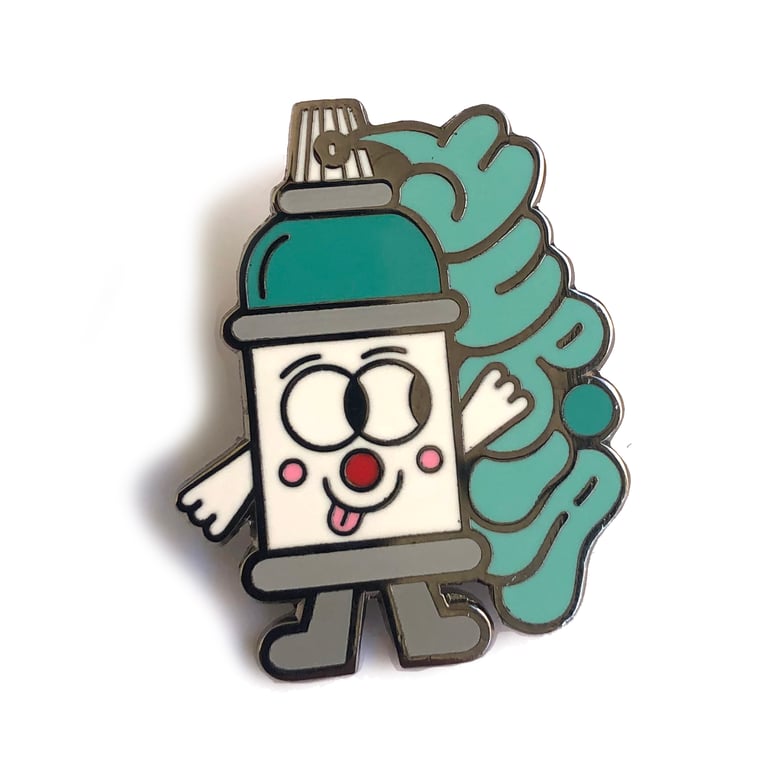 Image of T-up spray can pin