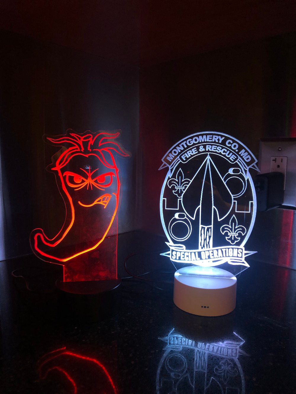 Light up LED Acrylic Sign Leatherhead Laser Works