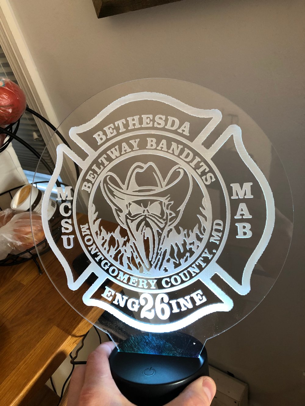 Light up LED Acrylic Sign Leatherhead Laser Works