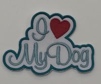Image 3 of I Love my Cat and I Love my Dog Iron-on Patches