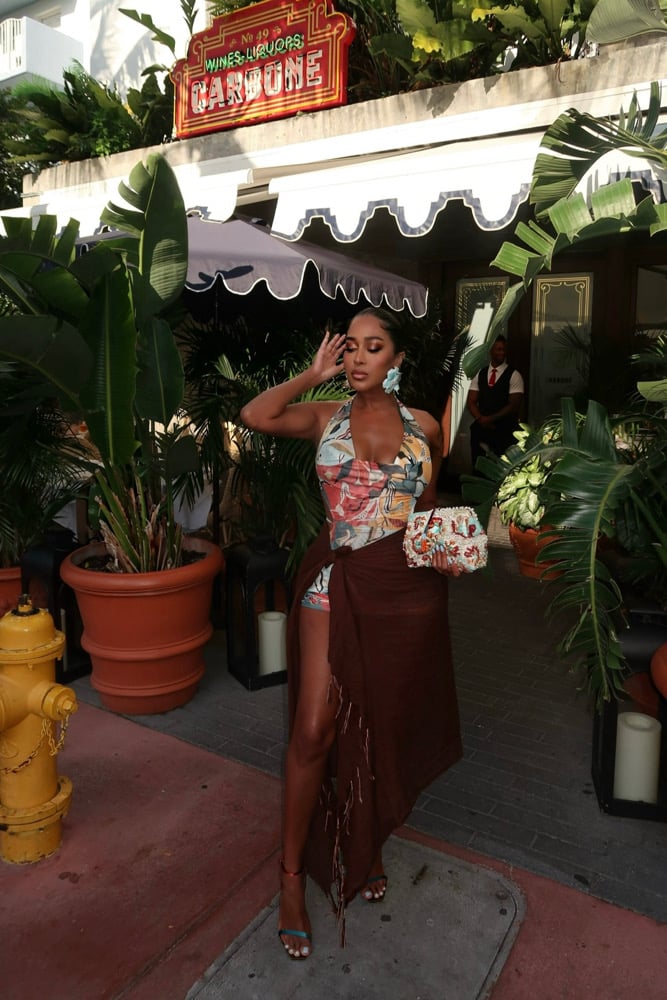 Image of FLORAL SHEER BACKLESS MICRO MINI DRESS (S)