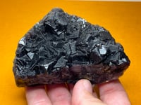 Image 15 of Large Black Rose Fluorite Red UV Specimen | Pakistan #2847