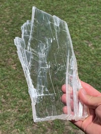 Image 8 of Transparent Selenite Slab | Morocco #2927