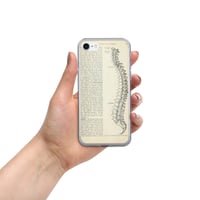 Image 7 of Vintage Book Page Anatomical Illustration Human Spine Clear Case for iPhone®