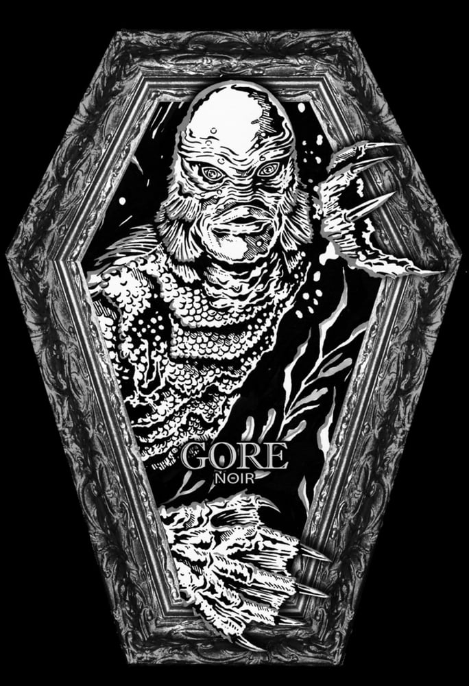 Image of Creature Coffin shaped Black and White issue