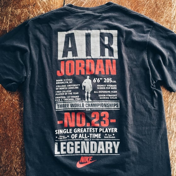 Image of Original Early 90’s Nike Air Jordan “Legendary” Tee.