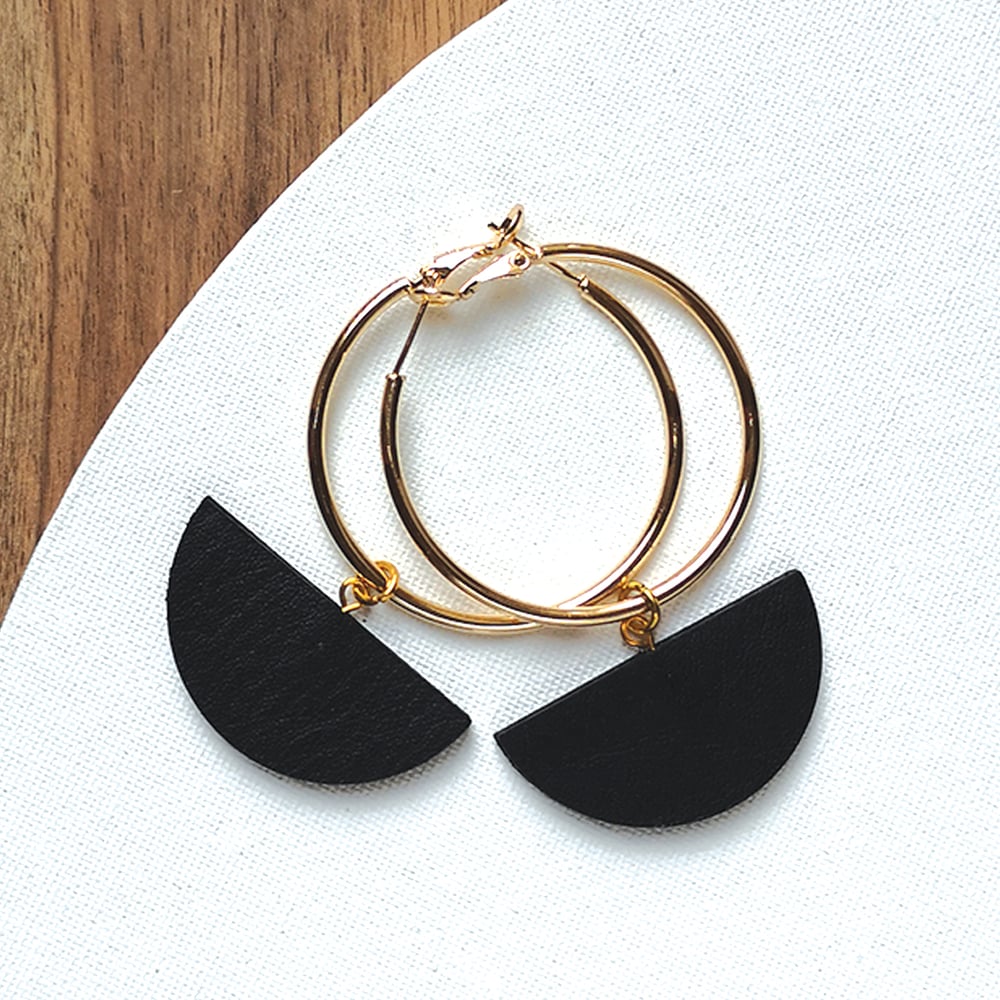 Image of SELENE hoop earrings