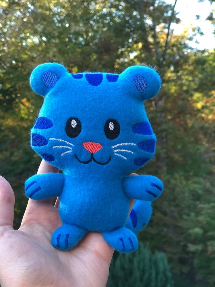 blue tigey plush