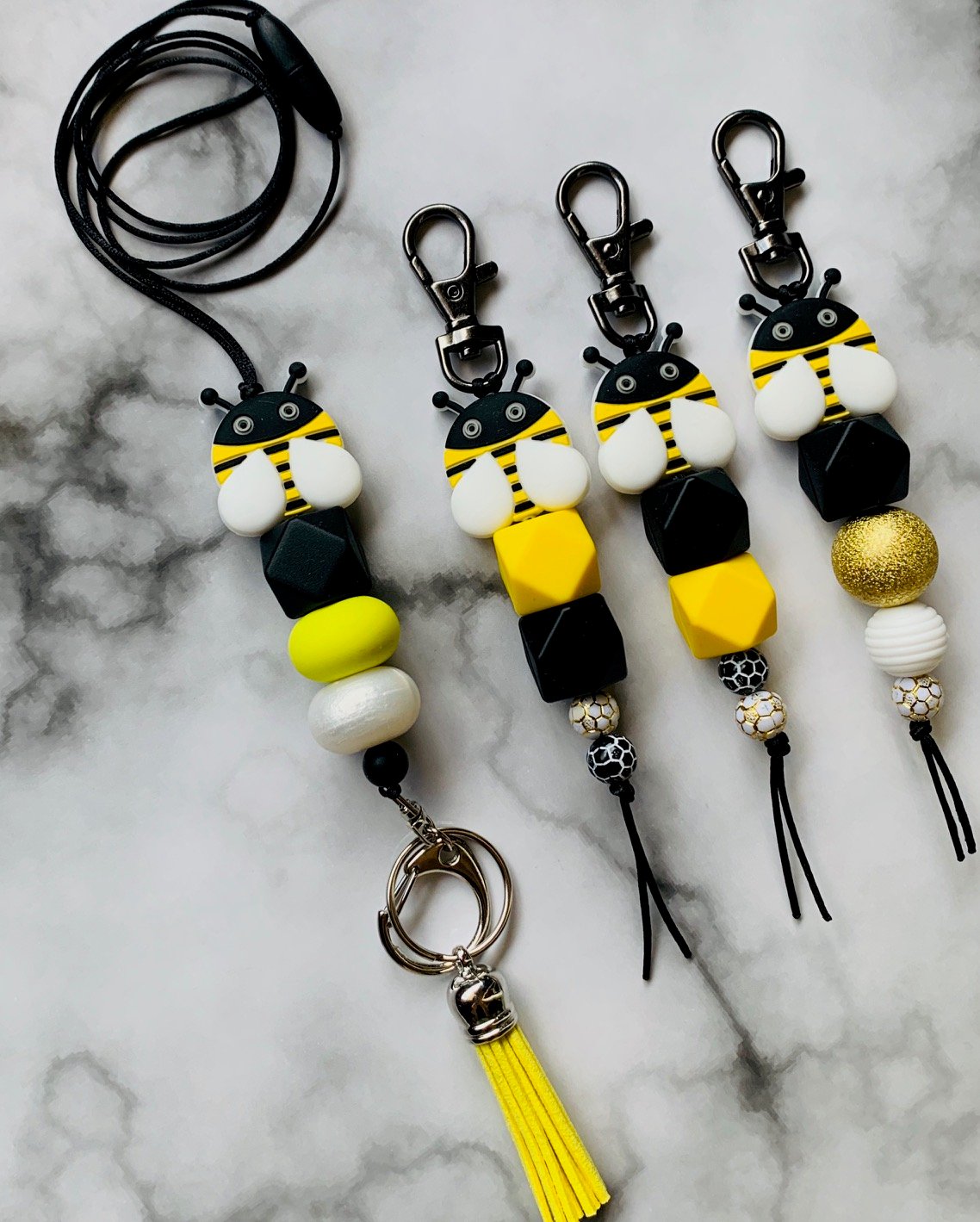 Image of Bee-utiful Lanyard and Key Chains