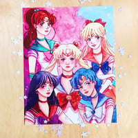 Image 1 of Pretty Space Scouts Watercolor Print