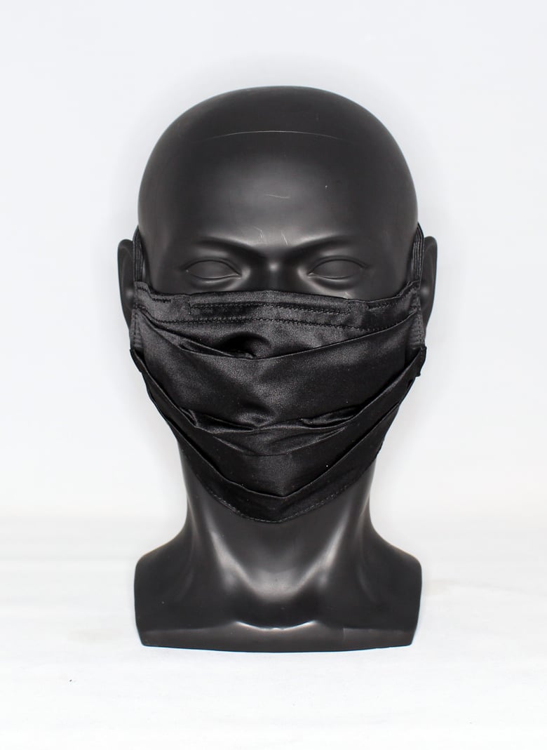 Image of Reusable double face Silk satin face mask