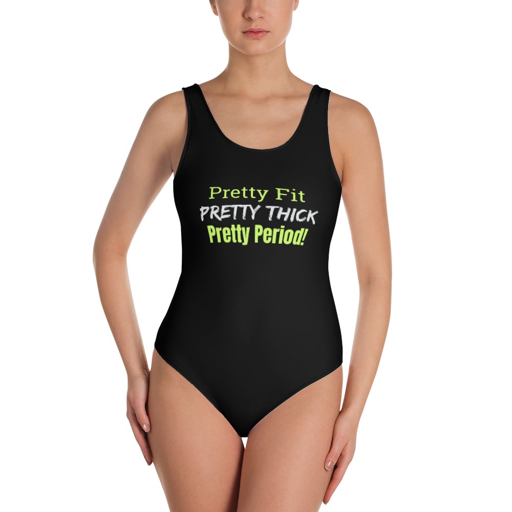 Pretty Fit Pretty Thick Womens One-Piece Swimsuit