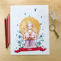 Image 4 of Silent Princess Watercolor Print