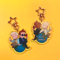 Good Omens - To the World! Keychain