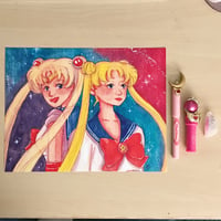 Image 3 of Moon Princess Watercolor Print