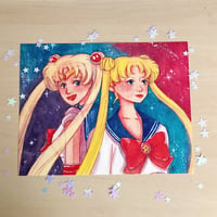 Image 1 of Moon Princess Watercolor Print