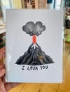 "I Lava You" greeting card